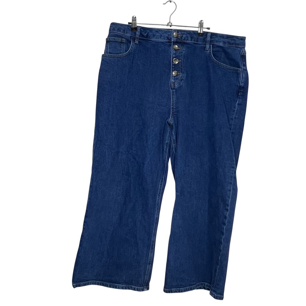 Boden Denim Button Fly Wide Leg Size 16/18